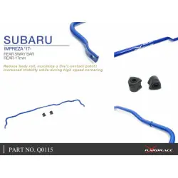 Hardrace Q0115 Barra antirollio posteriore Subaru Impreza - 