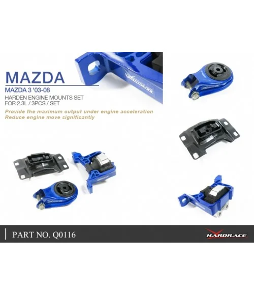 Hardrace Q0116 Harden Engine Mount Mazda 3 - 