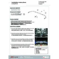 Barra stabilizzatrice anteriore Hardrace Q0123 Suzuki Baleno, Swift - 