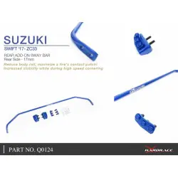 Barra stabilizzatrice posteriore aggiuntiva Hardrace Q0124 Suzuki Swift - 