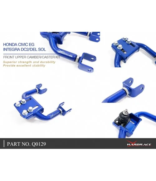 Hardrace Q0129 Front Upper Arm Honda Civic, Crx, Integra - 
