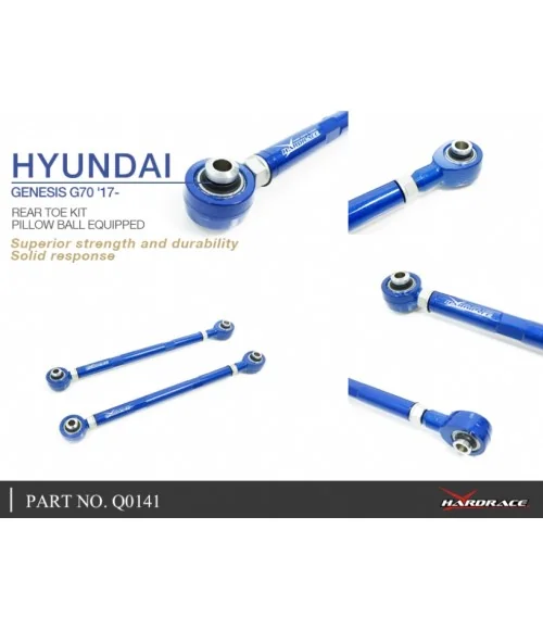 Hardrace Q0141 Rear Toe Kit Hyundai Genesis, Kia Stinger - 