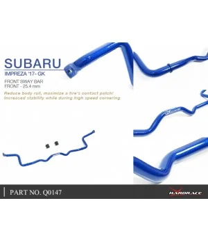 Hardrace Q0147 Front Sway Bar Subaru Impreza - 