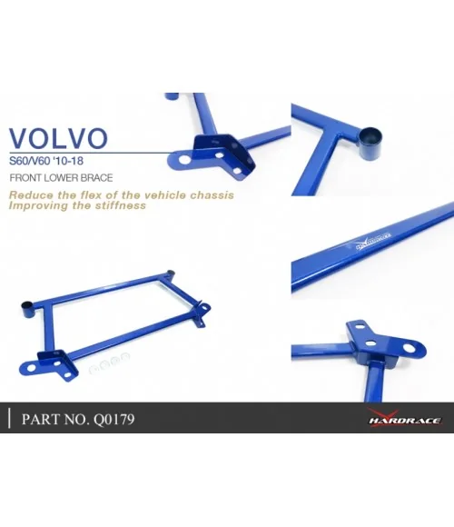 Hardrace Q0179 Front Lower Brace Volvo S60, V60 - 