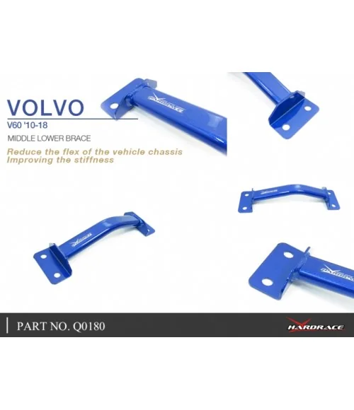 Hardrace Q0180 Middle Lower Brace Volvo S60, V60 - 
