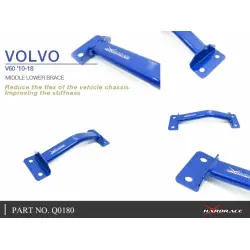 Hardrace Q0180 Supporto inferiore centrale Volvo S60, V60 - 