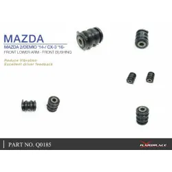 Hardrace Q0185 Braccio inferiore anteriore - Boccola anteriore Mazda 2, CX-3 - 