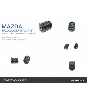 Hardrace Q0185 Braccio inferiore anteriore - Boccola anteriore Mazda 2, CX-3 - 