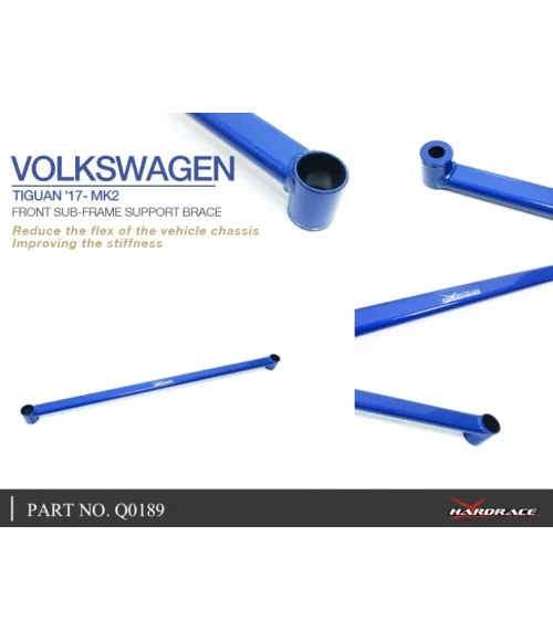 Hardrace Q0189 Front Sub-frame Support Brace Skoda Kodiaq, Volkswagen Tiguan - 