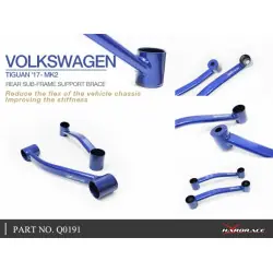 Hardrace Q0191 Supporto supporto sottotelaio posteriore Skoda Kodiaq, Volkswagen Tiguan - 