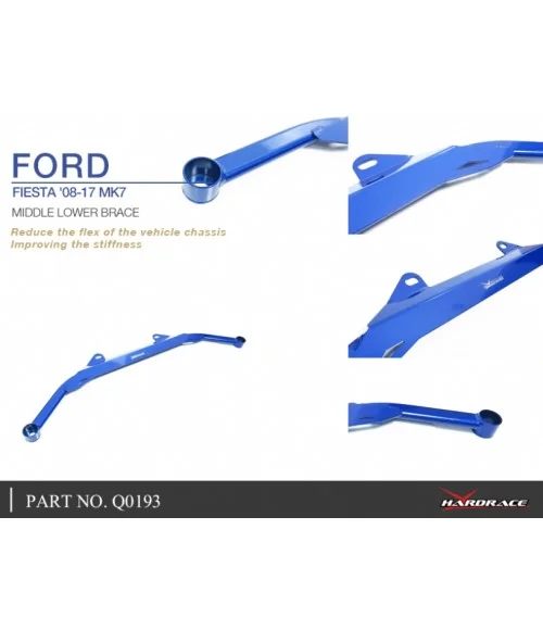 Hardrace Q0193 Middle Lower Brace Ford Fiesta - 