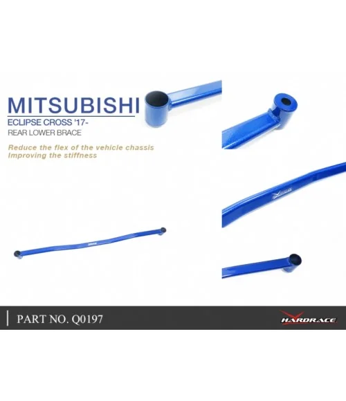 Hardrace Q0197 Rear Lower Brace Mitsubishi Eclipse cross - 