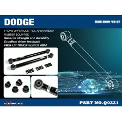 Hardrace Q0221 Front Upper Control Arm Dodge Ram - 