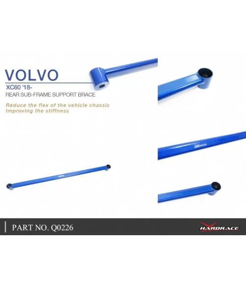 Hardrace Q0226 Rear Sub-frame Support Brace Volvo XC60 - 