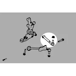 Hardrace Q0230 Braccio anteriore inferiore-posteriore Ford Mustang - 