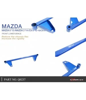 Hardrace Q0237 Front Lower Brace Mazda - 