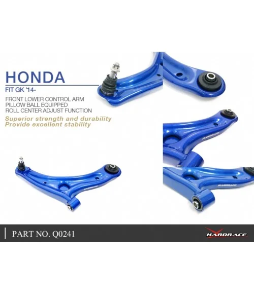 Hardrace Q0241 Rc Front Lower Control Arm Honda City, Fit - 