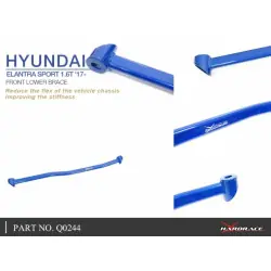 Hardrace Q0244 Front Lower Brace Hyundai Elantra - 