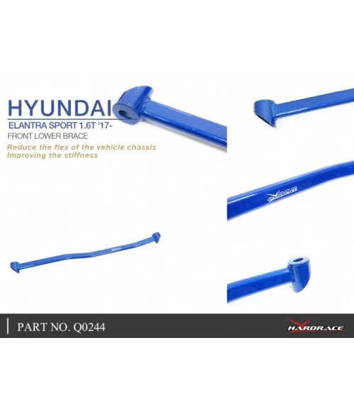 Hardrace Q0244 Front Lower Brace Hyundai Elantra - 