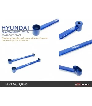 Hardrace Q0246 Rear Lower Brace Hyundai Elantra - 