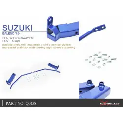 Hardrace Q0258 Rear Add-on Sway Bar Suzuki Baleno - 