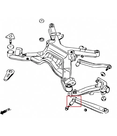 Hardrace Q0260 Rear Lower Arm Bushing Mitsubishi 3000GT/GTO - 
