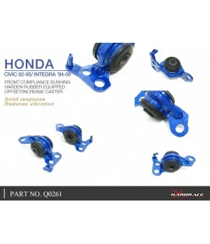 Hardrace Q0261 Front Compliance Bushing Honda Civic, Crx, Integra - 