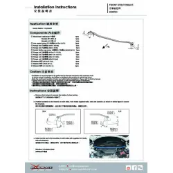 Barra duomi anteriore Hardrace Q0264 Suzuki Baleno - 