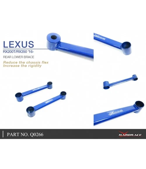 Hardrace Q0266 Rear Lower Brace Lexus RX, Toyota Sienna - 