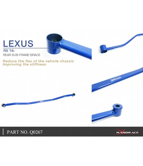 Hardrace Q0267 Rear Sub-frame Brace Lexus RX - 