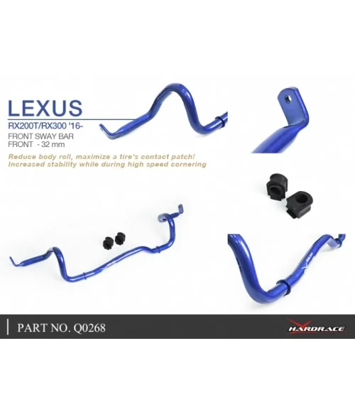 Hardrace Q0268 Front Sway Bar Lexus RX - 