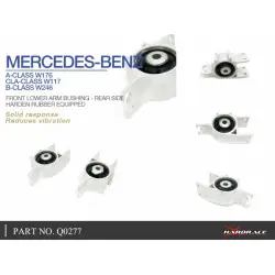 Hardrace Q0277 Front Lower Control Arm Bushing Infiniti Q30, Mercedes-Benz A-class, B-class, Cla-class - 
