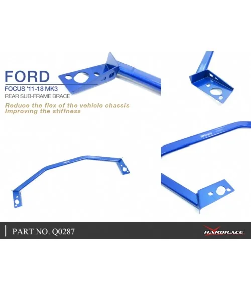 Hardrace Q0287 Rear Sub-frame Brace Ford Focus - 