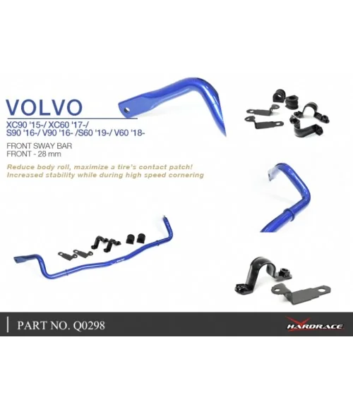 Hardrace Q0298 Barra antirollio anteriore Volvo - 