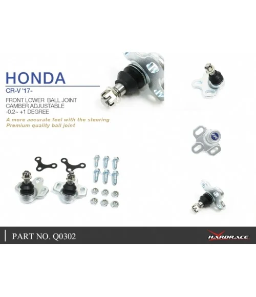 Giunto sferico anteriore inferiore Hardrace Q0302 Honda CR-V - 