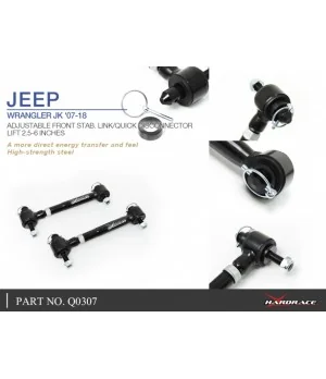 Hardrace Q0307 Adj.stab.link / Stab.disconnector Jeep Wrangler, Wrangler unlimited - 