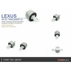 Boccola del braccio oscillante posteriore Hardrace Q0329 Lexus RX, Toyota Highlander, Sienna - 