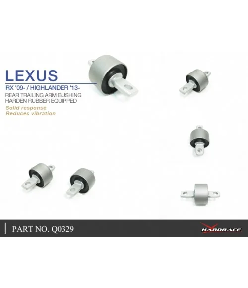 Hardrace Q0329 Rear Trailing Arm Bush Lexus RX, Toyota Highlander, Sienna - 