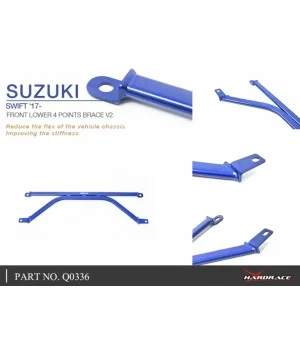 Hardrace Q0336 Front Lower 4 Points Brace Suzuki Baleno, Swift - 