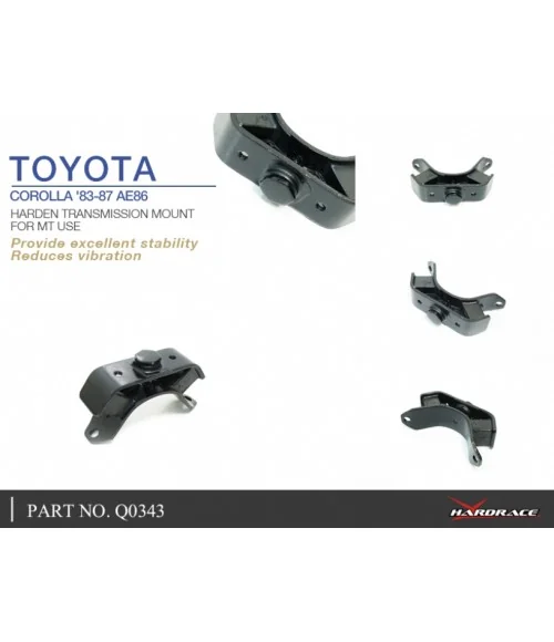 Hardrace Q0343 Harden Transmission Mount Toyota 86 - 