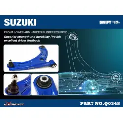 Braccio di controllo anteriore inferiore Hardrace Q0348 Suzuki Swift - 
