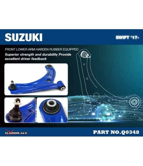 Hardrace Q0348 Front Lower Control Arm Suzuki Swift - 