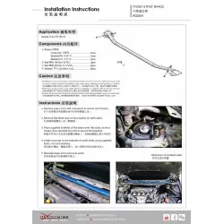 Barra stabilizzatrice anteriore Hardrace Q0354 Honda Civic - 