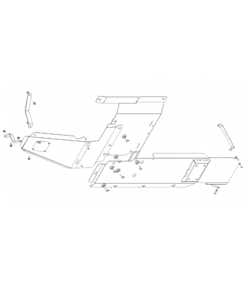 Hardrace Q0361 Skid Plate Jeep Wrangler unlimited - 