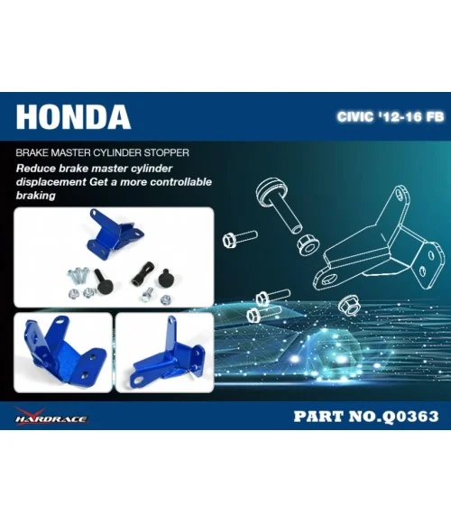 Hardrace Q0363 Fermo cilindro freno principale Honda Civic - 