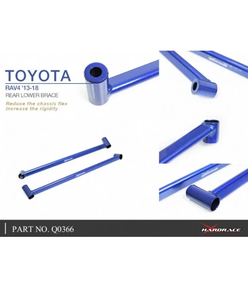 Hardrace Q0366 Rear Lower Brace Toyota RAV4 - 