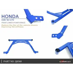 Hardrace Q0368 Supporto anteriore inferiore a 4 punti Honda Civic - 