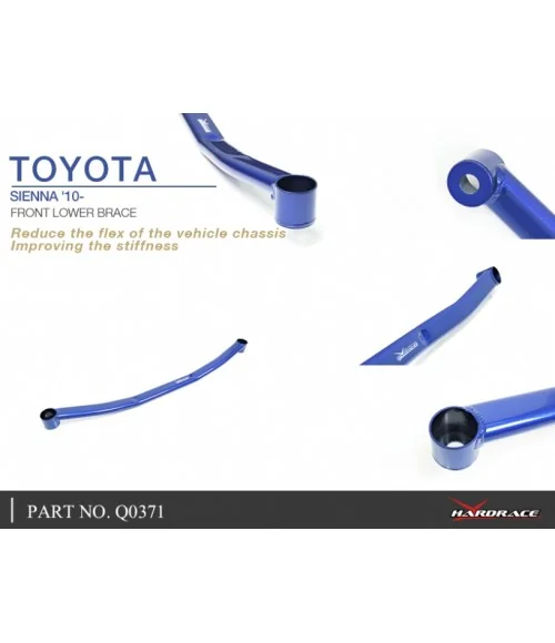 Hardrace Q0371 Front Lower Brace Toyota Sienna - 