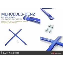Hardrace Q0380 Front Lower 4 Points Brace Mercedes-Benz C-class, Glc-class - 