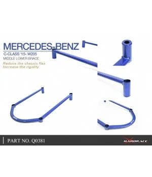 Hardrace Q0381 Middle Lower Brace Mercedes-Benz C-class - 